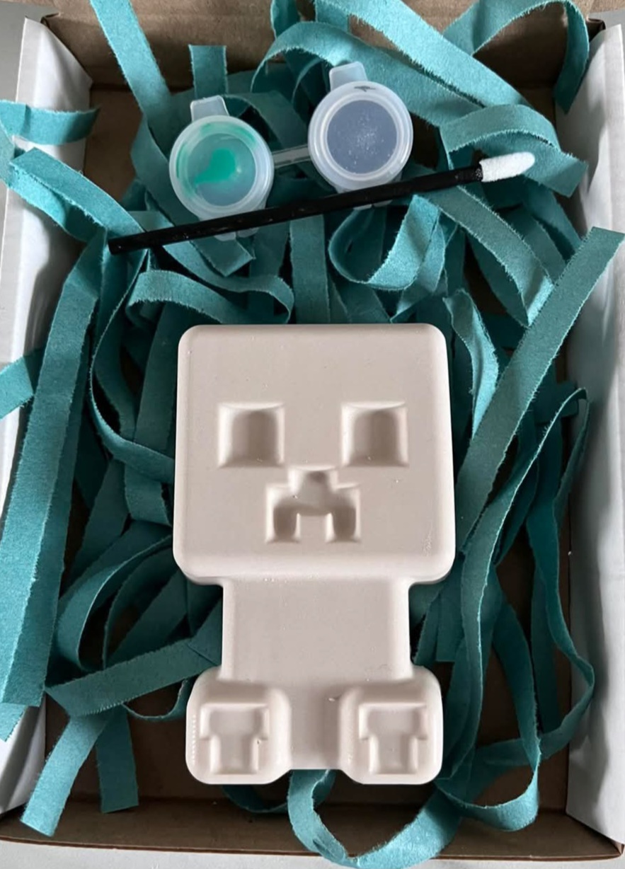 Minecraft Paint your own set- Creeper