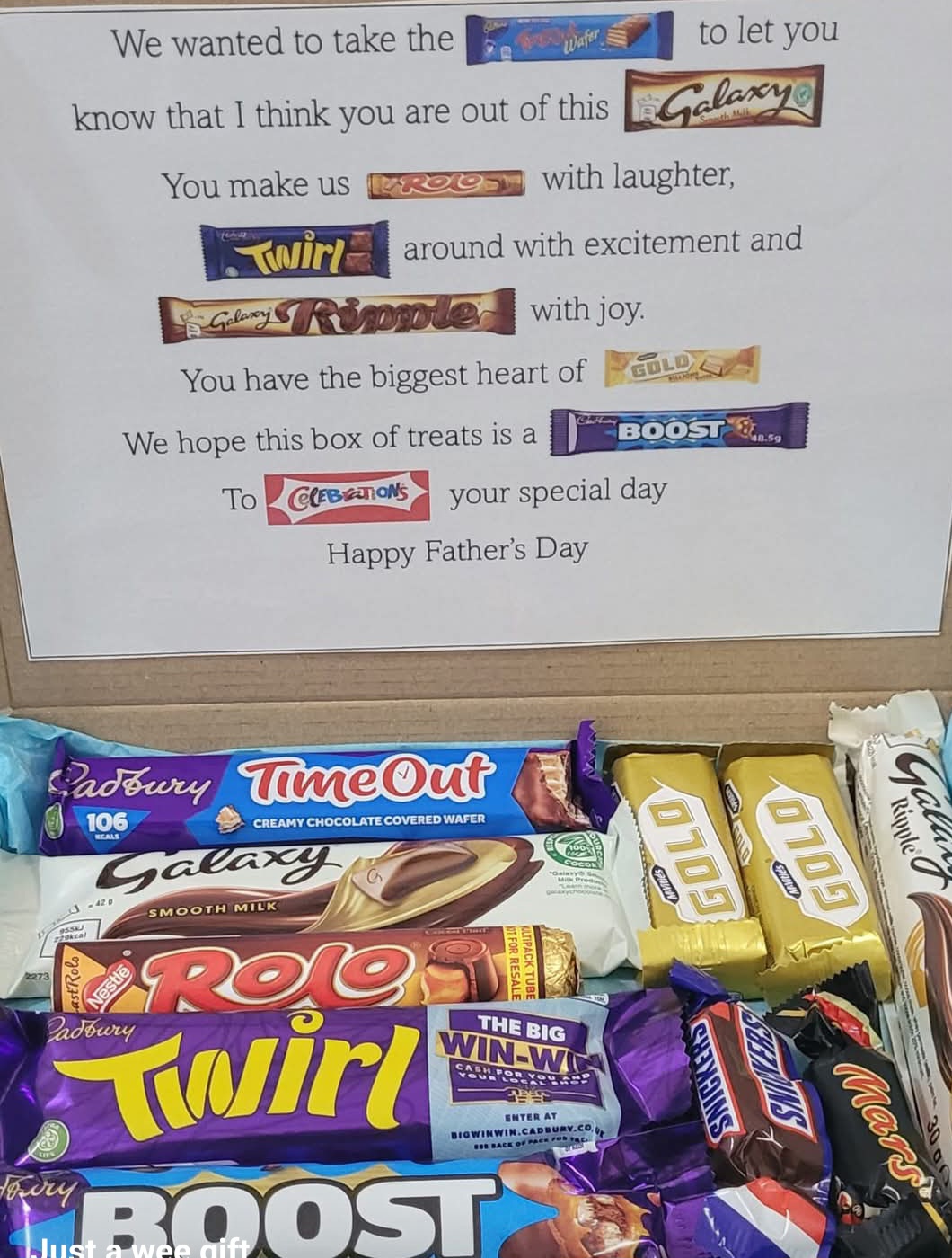 Father's Day Personalised Chocolate Box